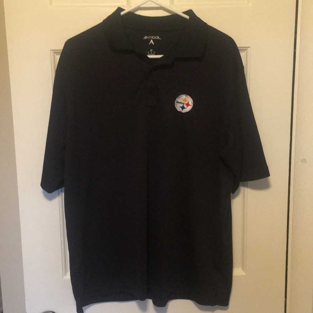 Black Steelers polo